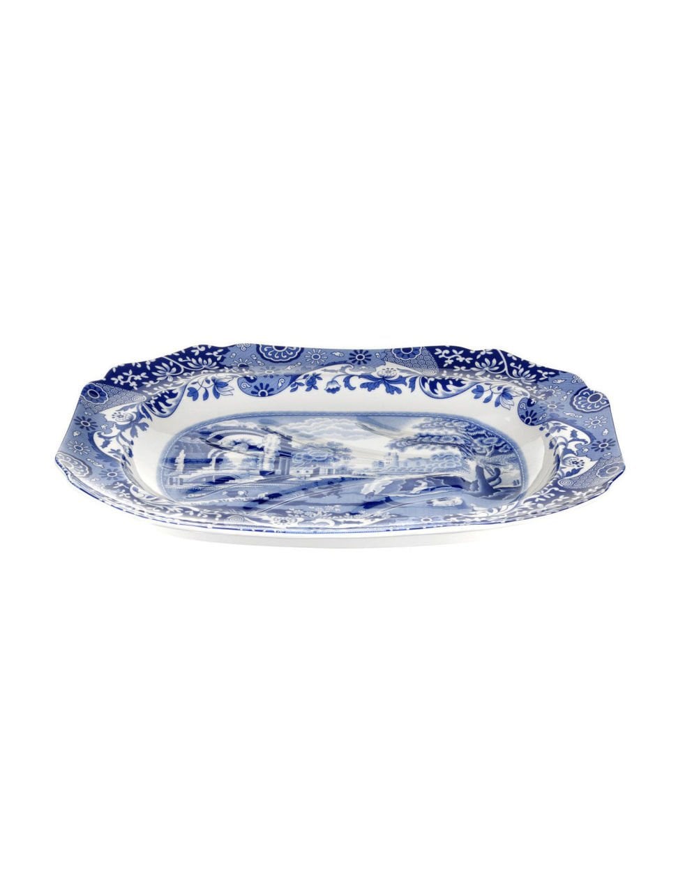 Spode Blue İtalian Dikdörtgen Tabak 53 Cm
