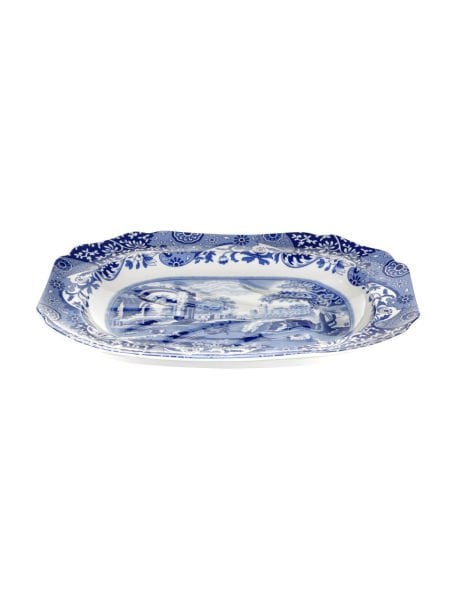 Spode Blue İtalian Dikdörtgen Tabak 53 Cm