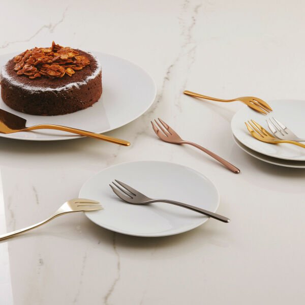 SAMBONET LINEAR KEK SETİ 6 ÇATAL 1 SPATULA