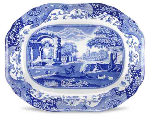 Spode Blue Italian Oval Servis 41 cm