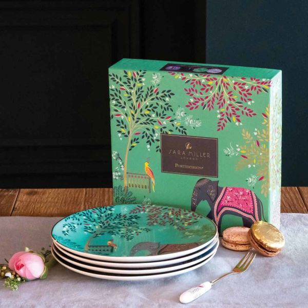 Sara Miller Portmeirion India Pasta Tabağı 4 lü