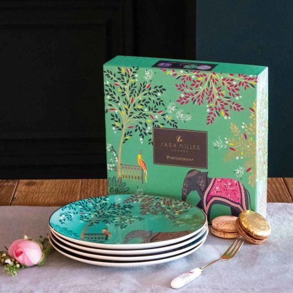 Sara Miller Portmeirion India Pasta Tabağı 4 lü