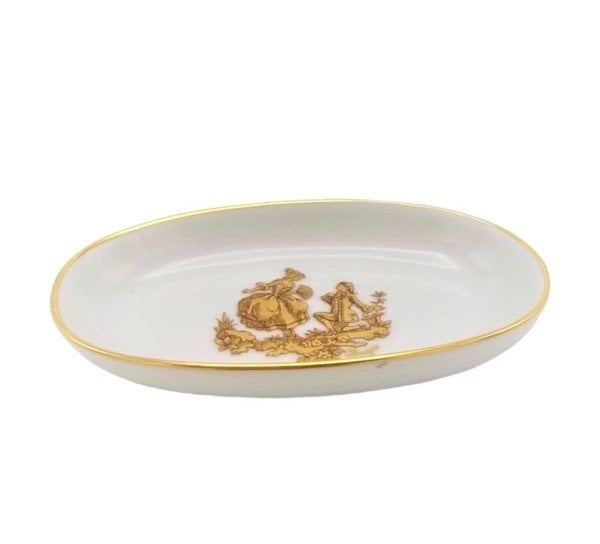 LİMOGES BEYAZ OVAL TABAK 10X5,5CM