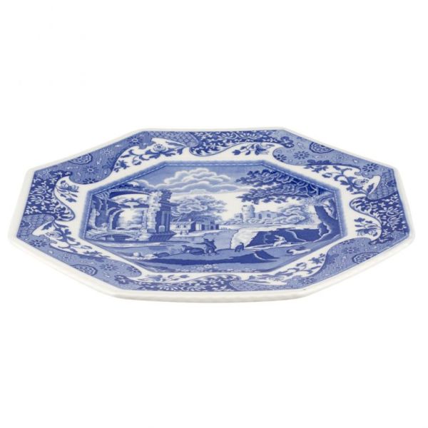 Spode Blue İtalian 36 Cm Sekizgen Tabak