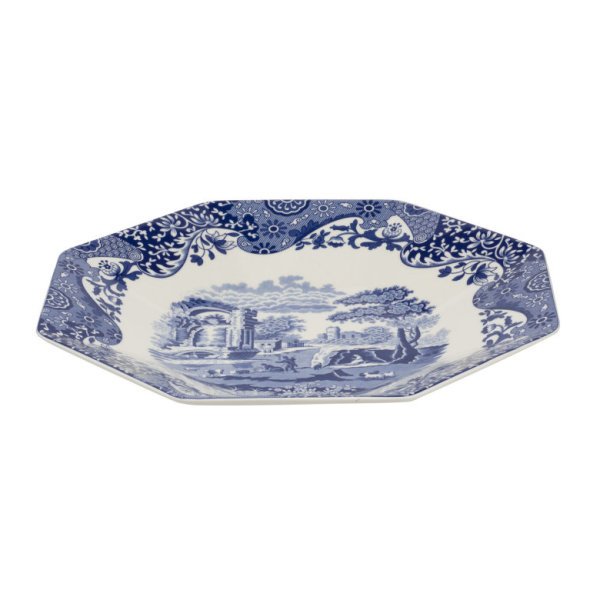 Spode Blue İtalian 36 Cm Sekizgen Tabak