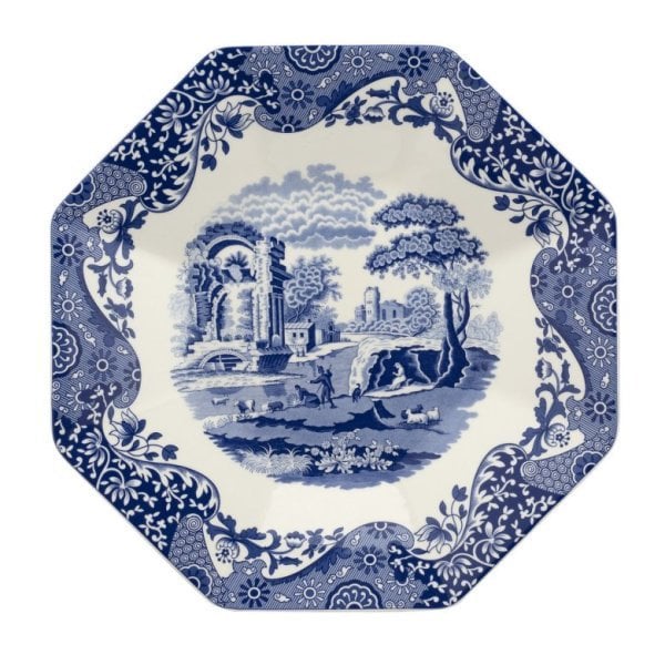 Spode Blue İtalian 36 Cm Sekizgen Tabak