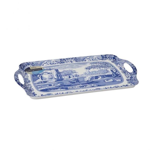 Spode Blue İtalian Melamin Büyük Tepsi