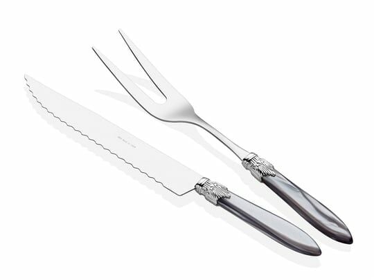 RİVA DOSSİ LAURA CHROME GRİ ET SERVİ SETİ