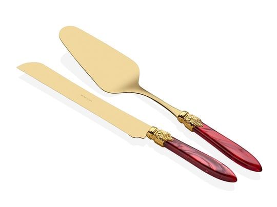 RİVA DOSSİ LAURA ORO BORDO PASTA SERVİS SETİ