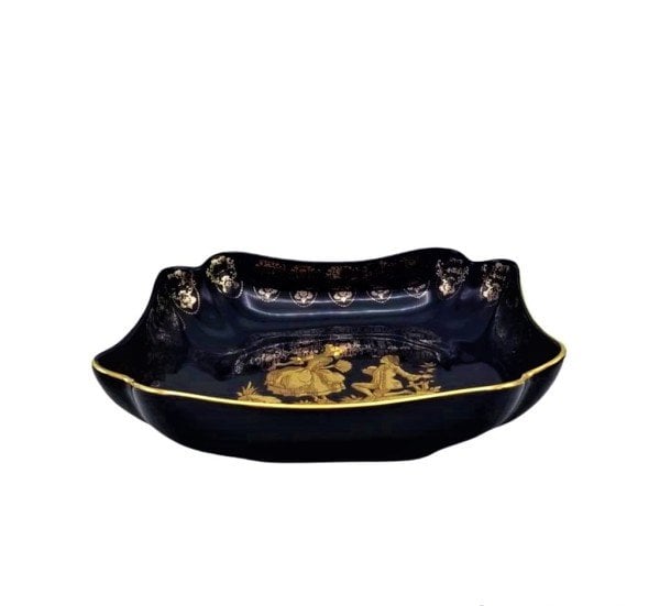 LİMOGES PORSELEN LACİVERT TABAK 19CM