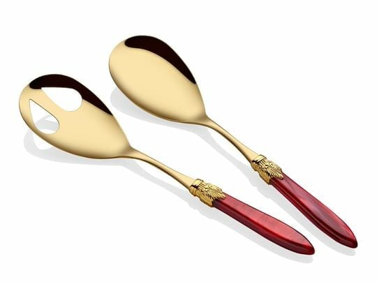 RİVA DOSSİ LAURA ORO BORDO SALATA SERVİS SETİ