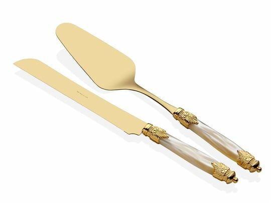 RİVA DOSSİ ARİANNA ORO KEMİK PASTA SERVİS SETİ