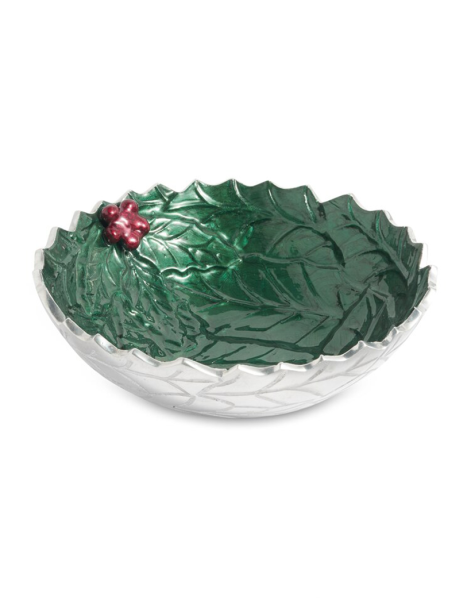 Julia Knight Holly Sprig 8,5 ''Yuvarlak Kase Emerald