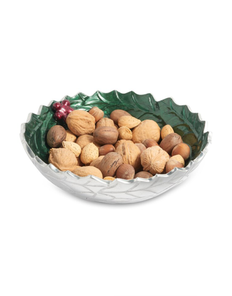 Julia Knight Holly Sprig 8,5 ''Yuvarlak Kase Emerald