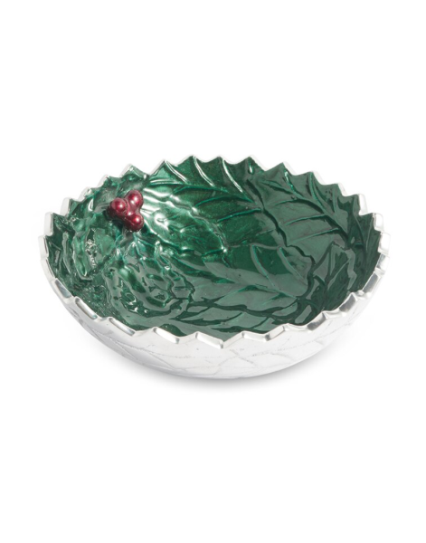 Julia Knight Holly Sprig 5.5'' 16 cm. Yuvarlak Kase Emerald