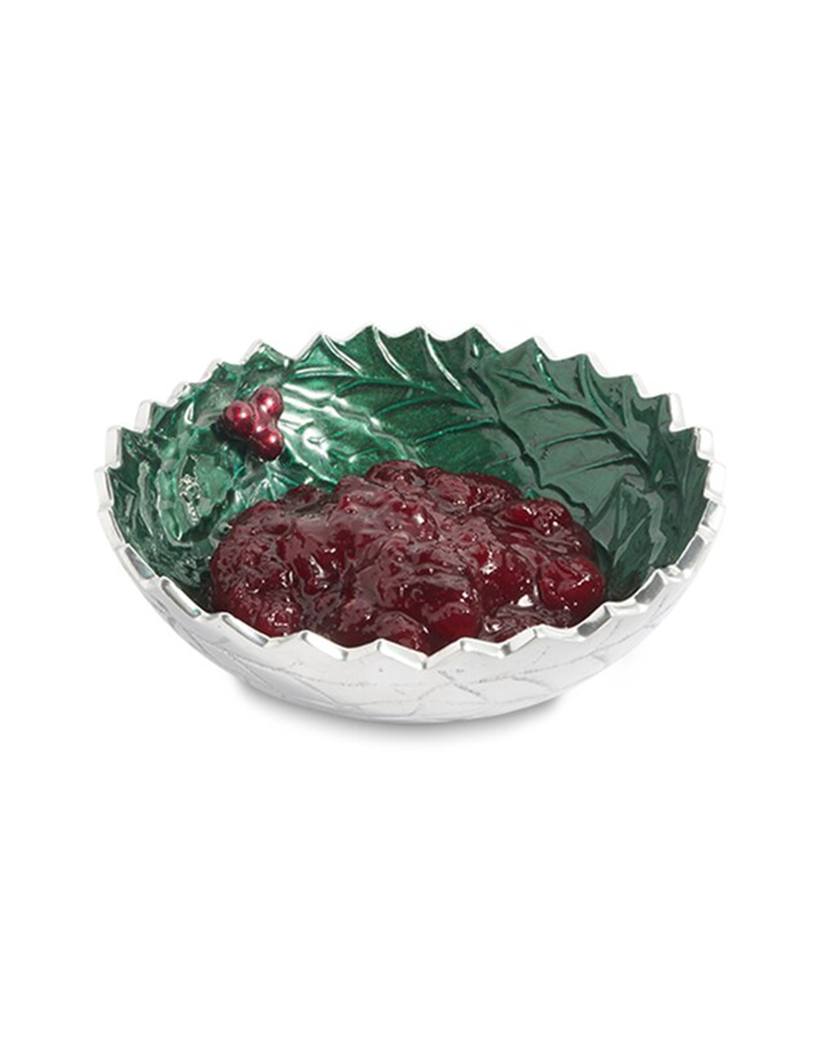 Julia Knight Holly Sprig 5.5'' 16 cm. Yuvarlak Kase Emerald