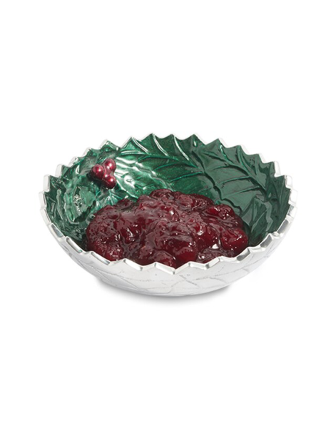 Julia Knight Holly Sprig 5.5'' 16 cm. Yuvarlak Kase Emerald