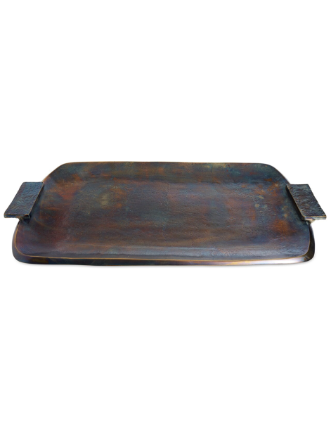 Julia Knight Eclipse 53 cm Dikdörtgen Tepsi Bronz