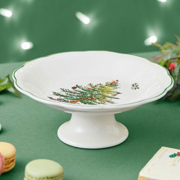 SPODE CHRISTMAS TREE AYAKLI SERVİS 18 CM