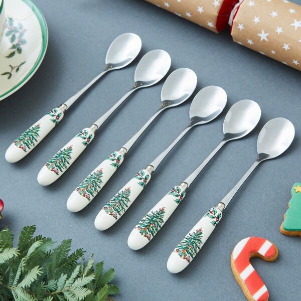 SPODE CHRISTMAS TREE ÇAY KAŞIĞI 6 LI SET