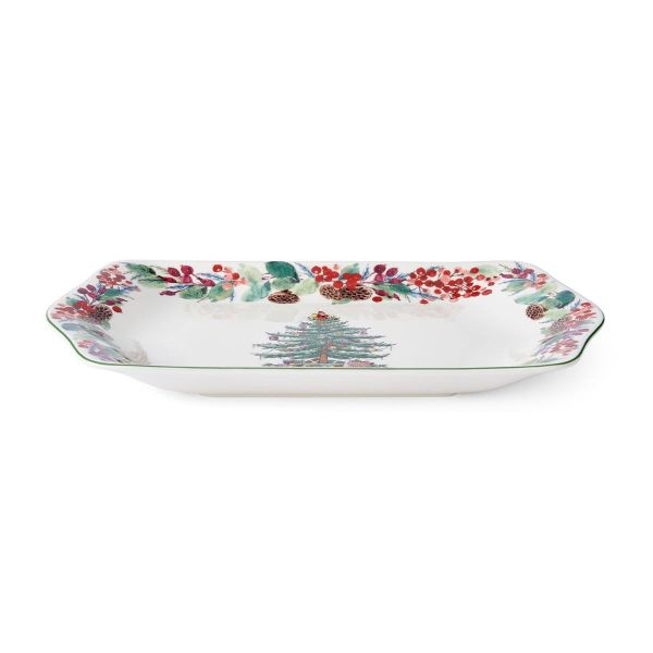 SPODE CHRISTMAS TREE TEPSİ 30,5CM DİKDÖRTGEN