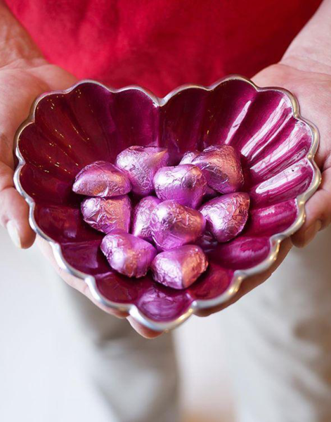 Julia Knight Heart 18 cm Kase Pomegranate