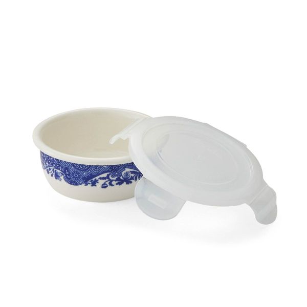 Spode Blue Italian kapakli saklama kabı 13cm