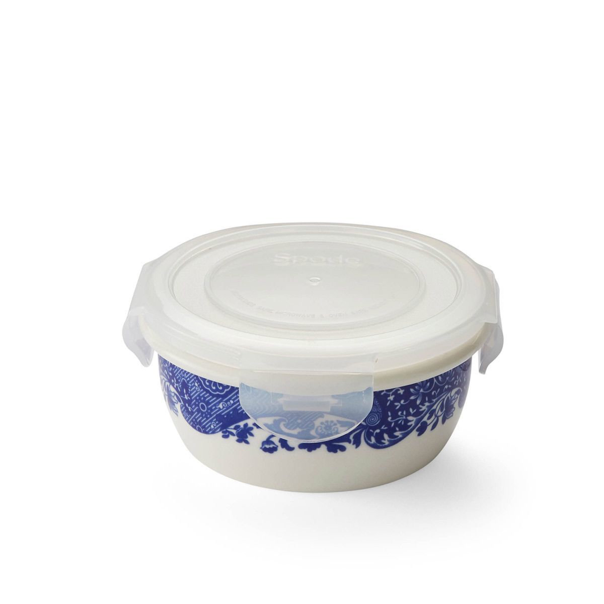 Spode Blue Italian kapakli saklama kabı 13cm