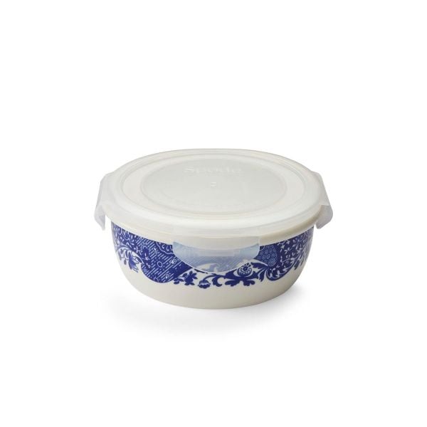 Spode Blue Italian Kapaklı Saklama Kabı 17 cm