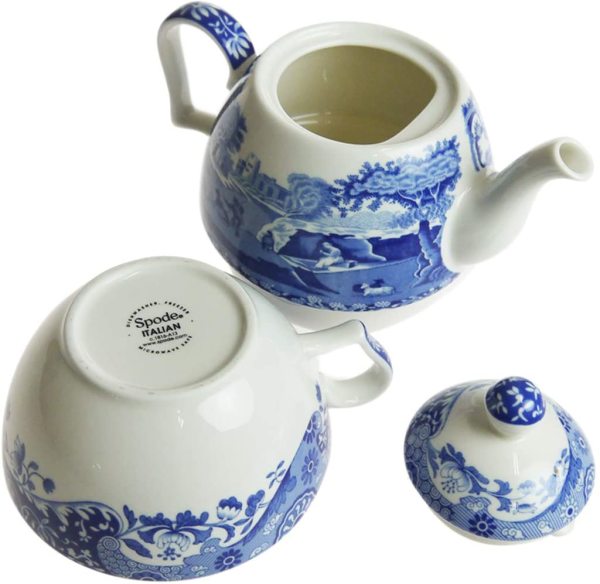 SPODE BLUE ITALIAN TEA FOR ONE SET