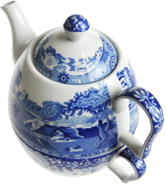 SPODE BLUE ITALIAN TEA FOR ONE SET