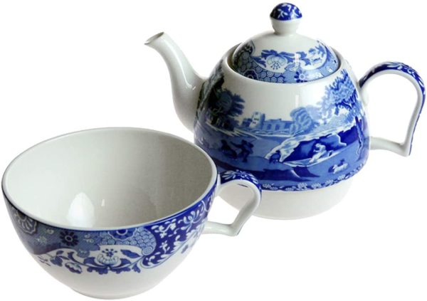 SPODE BLUE ITALIAN TEA FOR ONE SET