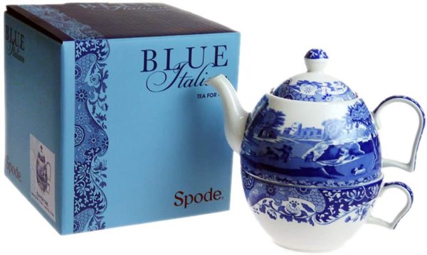 SPODE BLUE ITALIAN TEA FOR ONE SET