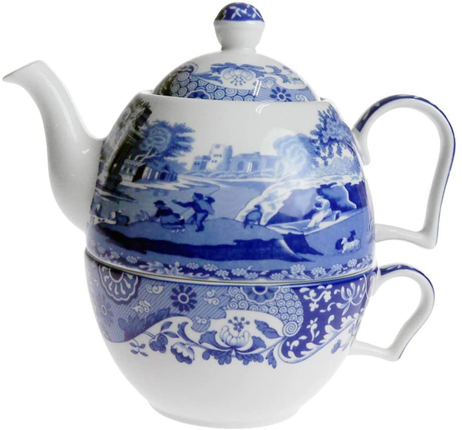 SPODE BLUE ITALIAN TEA FOR ONE SET