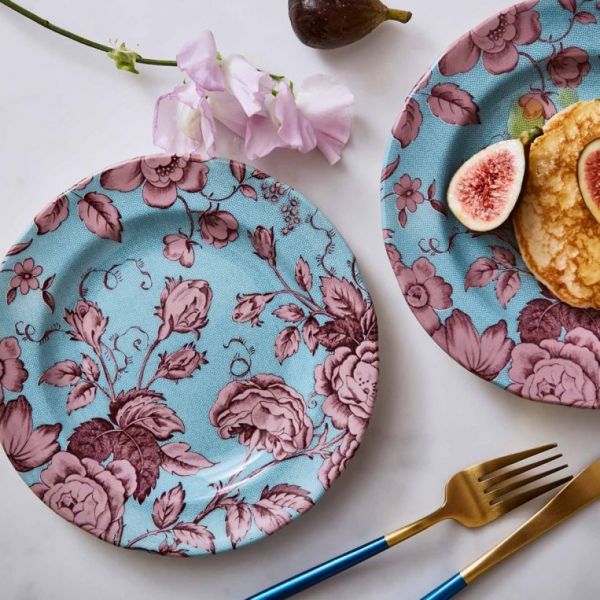 SPODE KINGSLEY TEAL 20 CM PASTA TABAĞI (MAVİLİ MORLU)