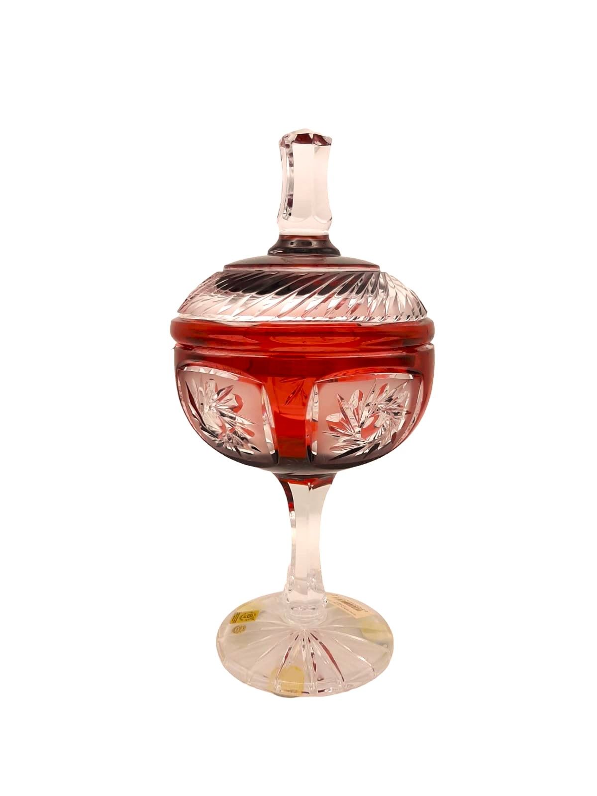 CAESAR- AYAKLI KRİSTAL OBJE ÇİÇEK DESENLİ-CUP MİLL FLATNESS