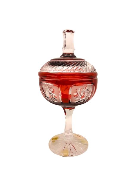 CAESAR- AYAKLI KRİSTAL OBJE ÇİÇEK DESENLİ-CUP MİLL FLATNESS