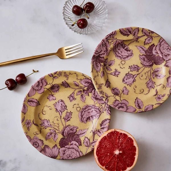 SPODE KINGSLEY OCHRE 20 CM PASTA TABAĞI (SARILI MORLU)
