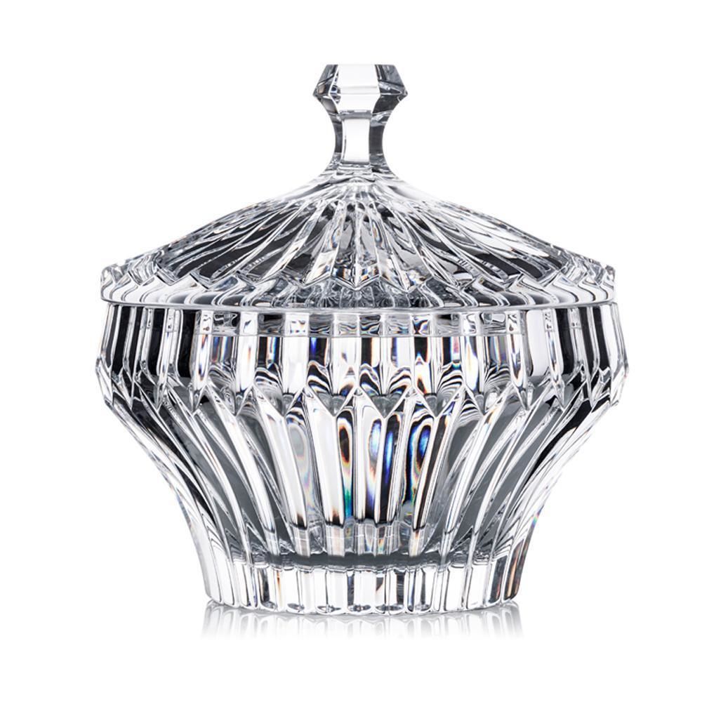 Rogaska- Crown Jewel- 19 cm Kapaklı Kristal Şekerlik