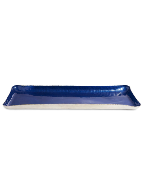 Julia Knight Cascade 43 cm Dikdörtgen Tepsi Cobalt Mavi