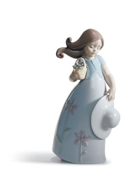 Lladro Little Violet Kız Figürü