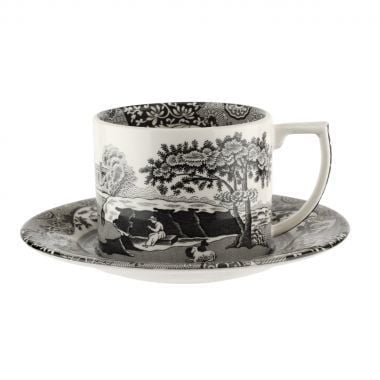 SPODE BLACK ITALIAN ÇAY FİNCANI