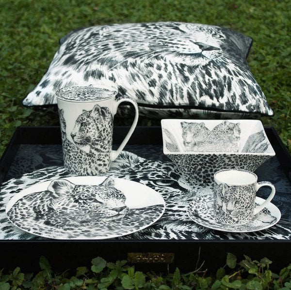 TAITÙ MILANO WILD SPIRIT AHŞAP TEPSİ 45X45CM LEOPAR