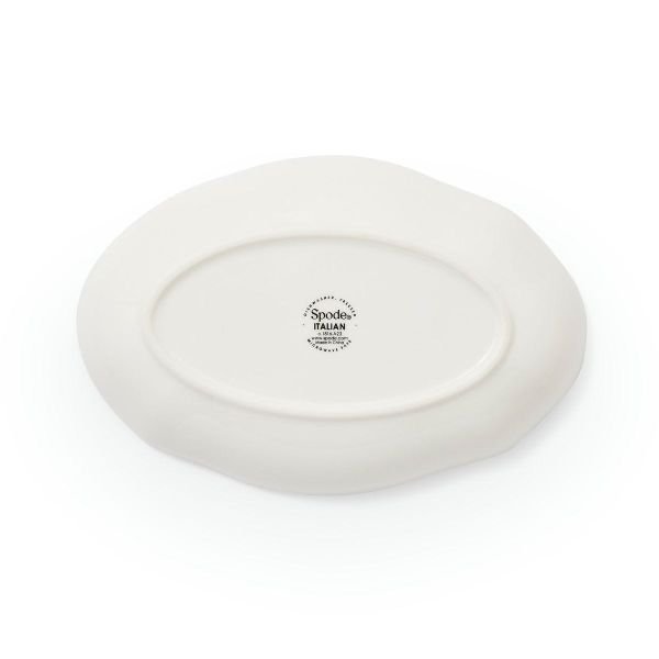 BLUE ITALIAN OVAL SERVİS 22CM YENİ!