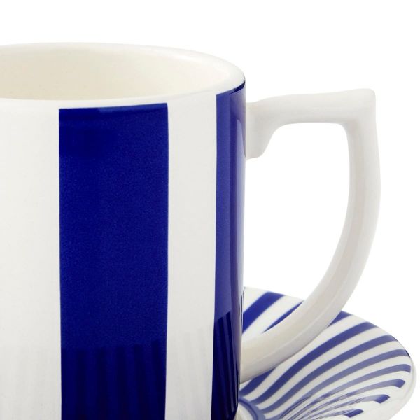 SPODE STECCATO ESPRESSO/TÜRK KAHVE FİNCANI KALIN ŞERİT