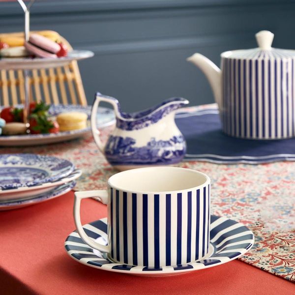 SPODE STECCATO ÇAY FİNCANI İNCE ŞERİT