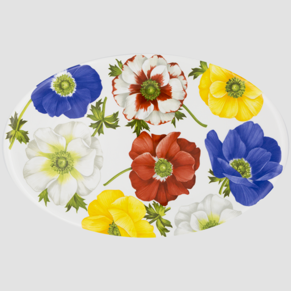 TAITÙ MILANO GIARDINI PORSELEN OVAL TABAK 26X40,5X2CM