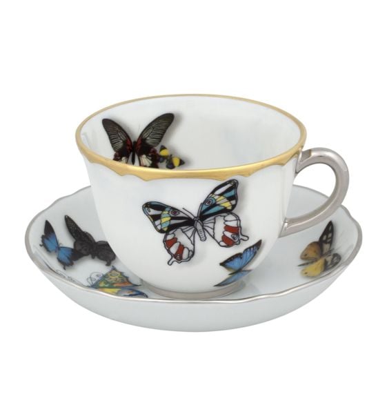 Vista Alegre Lacroix Butterfly Parade Espresso fincan tekli