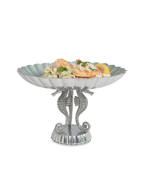 Julia Knight Sea Horse 25cm Pedestal Kase Hydrangea