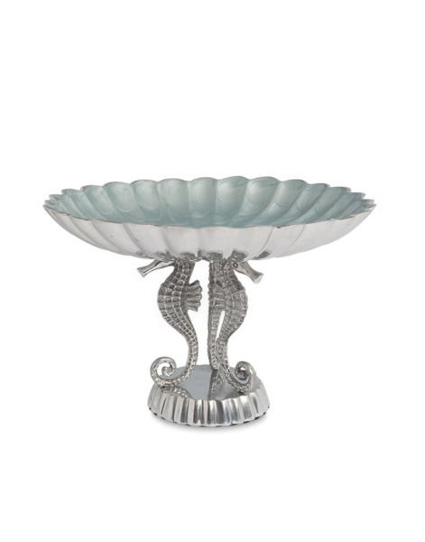 Julia Knight Sea Horse 25cm Pedestal Kase Hydrangea